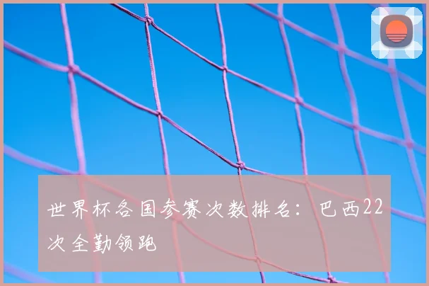 世界杯各国参赛次数排名：巴西22次全勤领跑