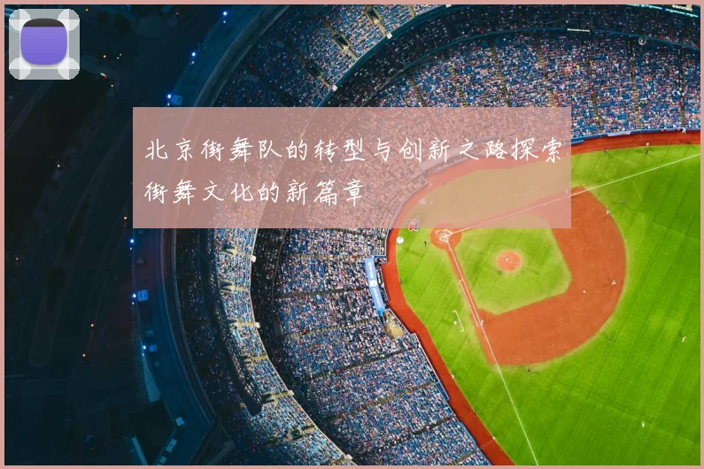 北京街舞队的转型与创新之路探索街舞文化的新篇章